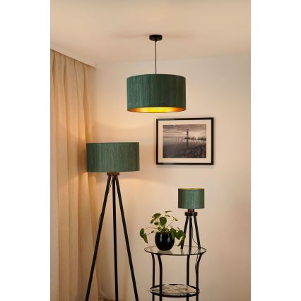 Brilagi - Hängeleuchte BOSTON ROLLER 1xE27/15W/230V d 45 cm Stroh grün/golden