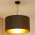 Brilagi - Hängeleuchte BOSTON ROLLER 1xE27/15W/230V d 45 cm Stroh braun/golden