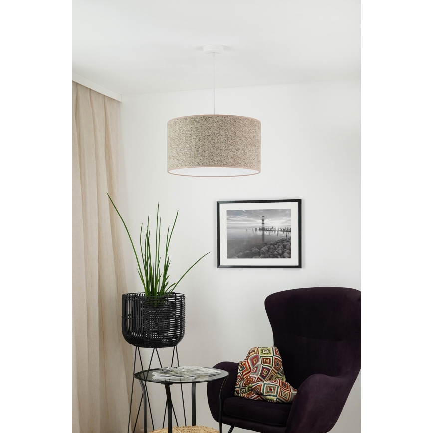 Brilagi - Hängeleuchte BOUCLE ROLLER 1xE27/15W/230V d 45 cm braun