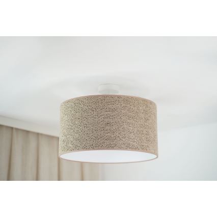 Brilagi - Hängeleuchte BOUCLE ROLLER 1xE27/15W/230V d 45 cm braun