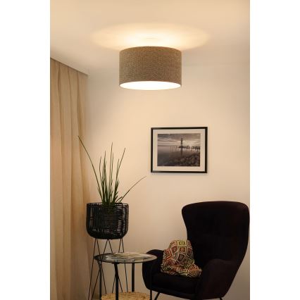 Brilagi - Hängeleuchte BOUCLE ROLLER 1xE27/15W/230V d 45 cm braun