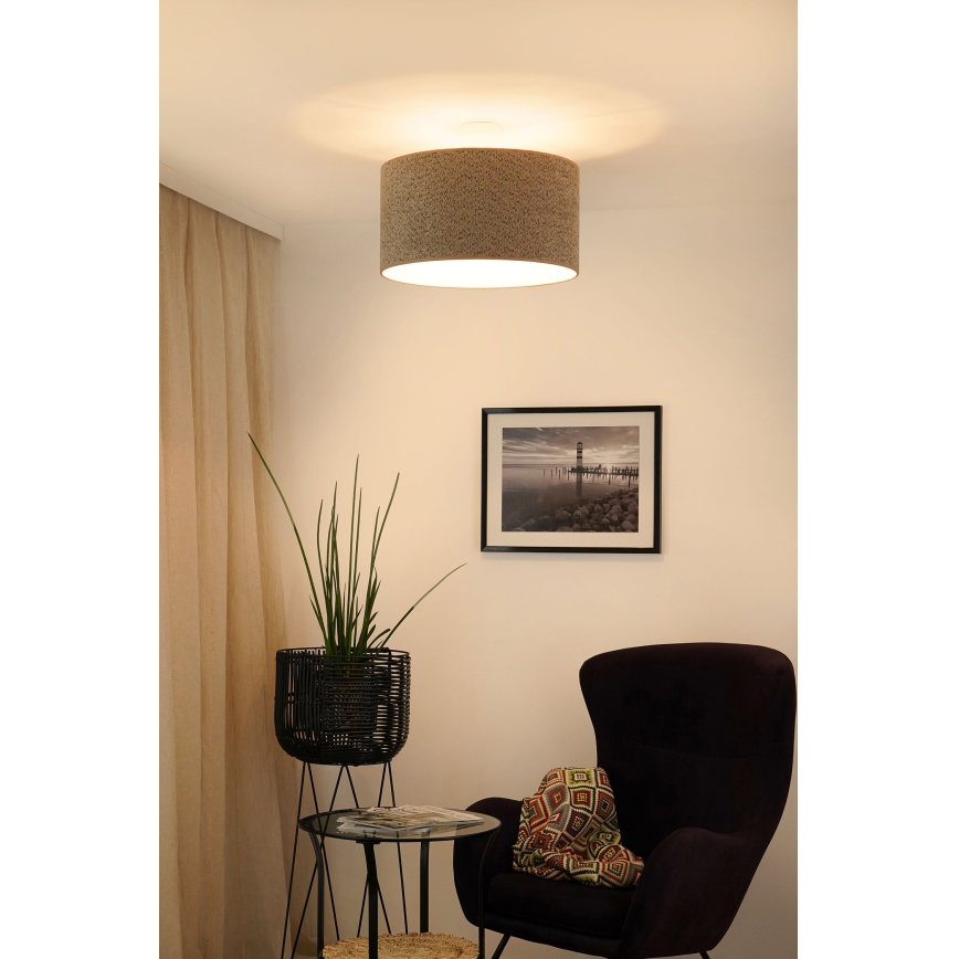 Brilagi - Hängeleuchte BOUCLE ROLLER 1xE27/15W/230V d 45 cm braun