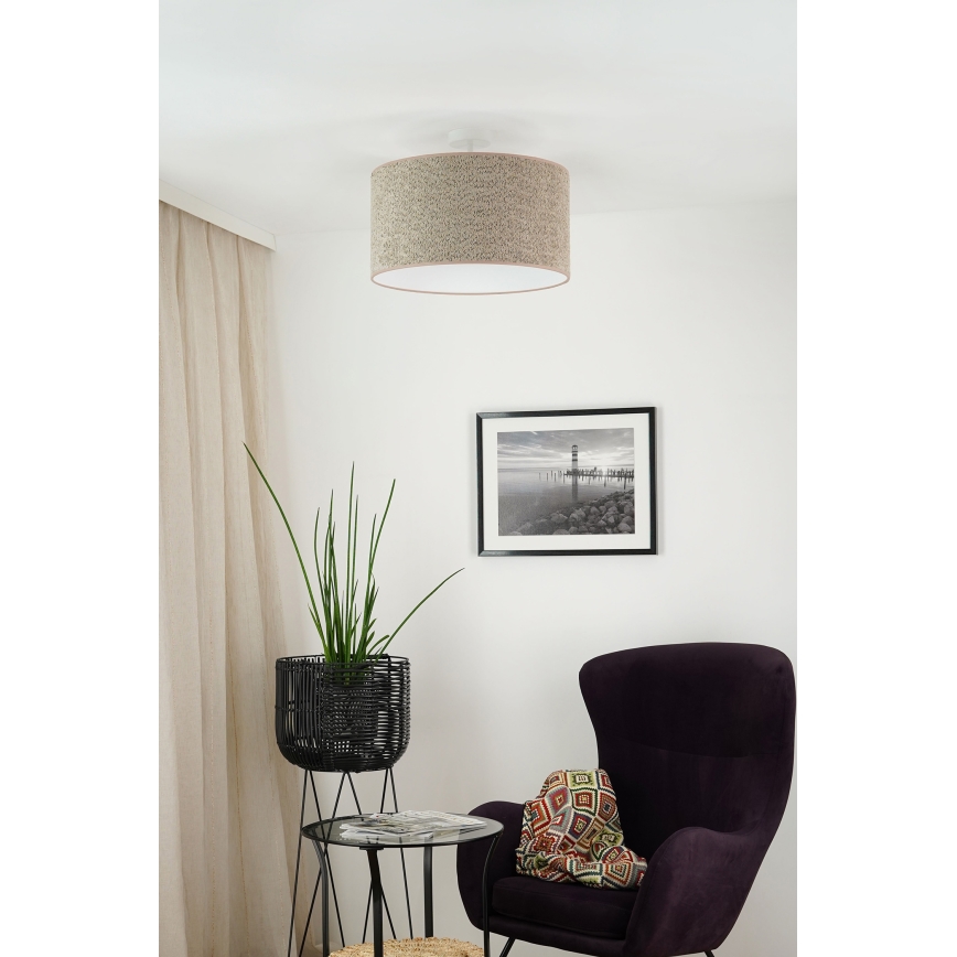 Brilagi - Hängeleuchte BOUCLE ROLLER 1xE27/15W/230V d 45 cm braun