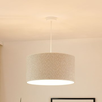 Brilagi - Hängeleuchte BOUCLE ROLLER 1xE27/15W/230V d 45 cm cremefarben