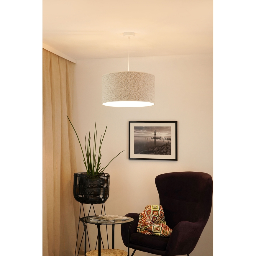 Brilagi - Hängeleuchte BOUCLE ROLLER 1xE27/15W/230V d 45 cm cremefarben