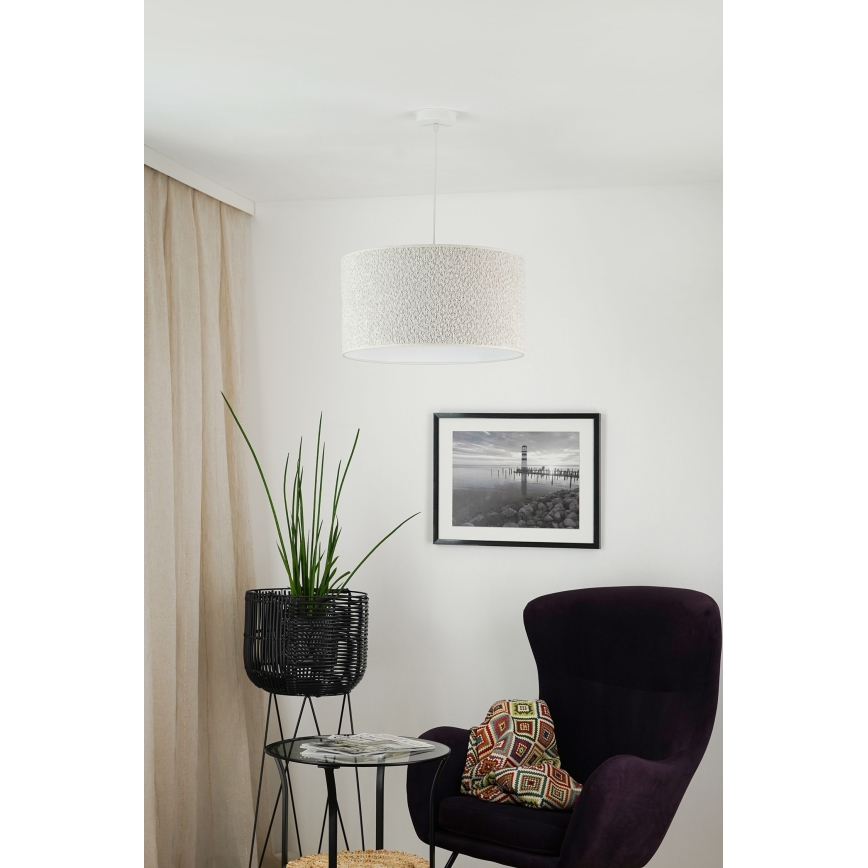 Brilagi - Hängeleuchte BOUCLE ROLLER 1xE27/15W/230V d 45 cm cremefarben