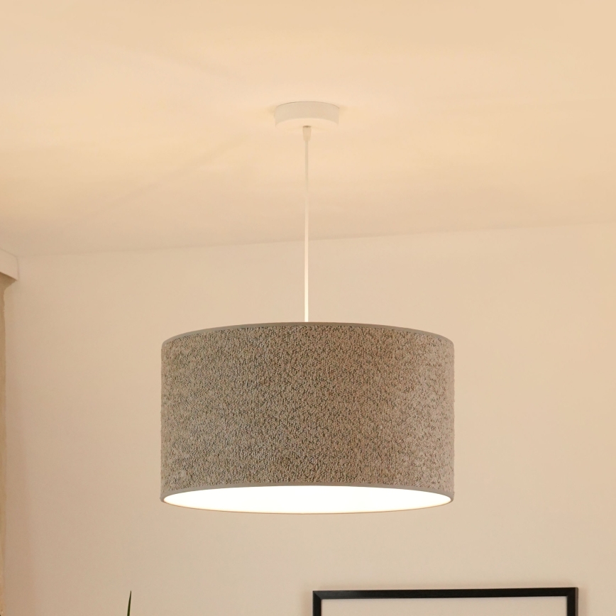 Brilagi - Hängeleuchte BOUCLE ROLLER 1xE27/15W/230V d 45 cm grau