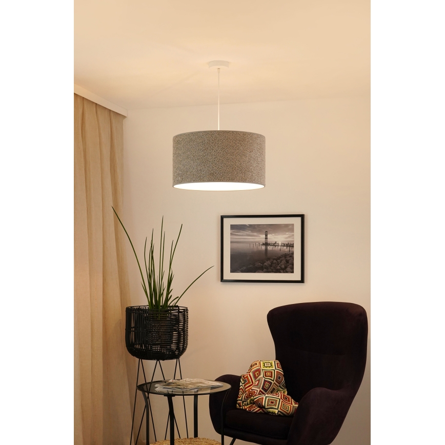Brilagi - Hängeleuchte BOUCLE ROLLER 1xE27/15W/230V d 45 cm grau