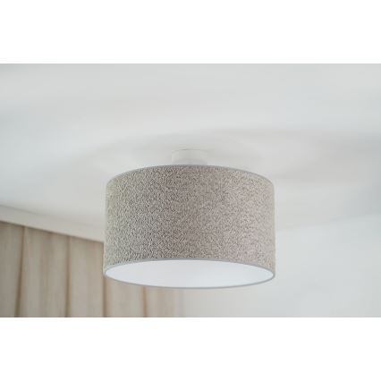 Brilagi - Hängeleuchte BOUCLE ROLLER 1xE27/15W/230V d 45 cm grau