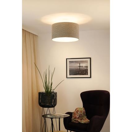 Brilagi - Hängeleuchte BOUCLE ROLLER 1xE27/15W/230V d 45 cm grau