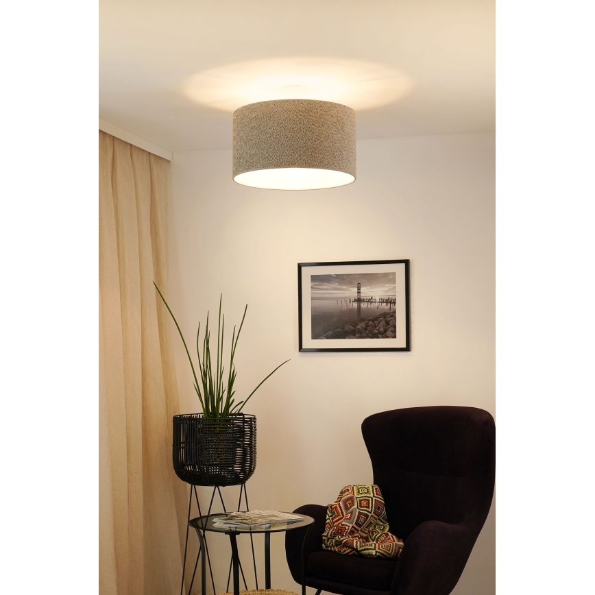 Brilagi - Hängeleuchte BOUCLE ROLLER 1xE27/15W/230V d 45 cm grau