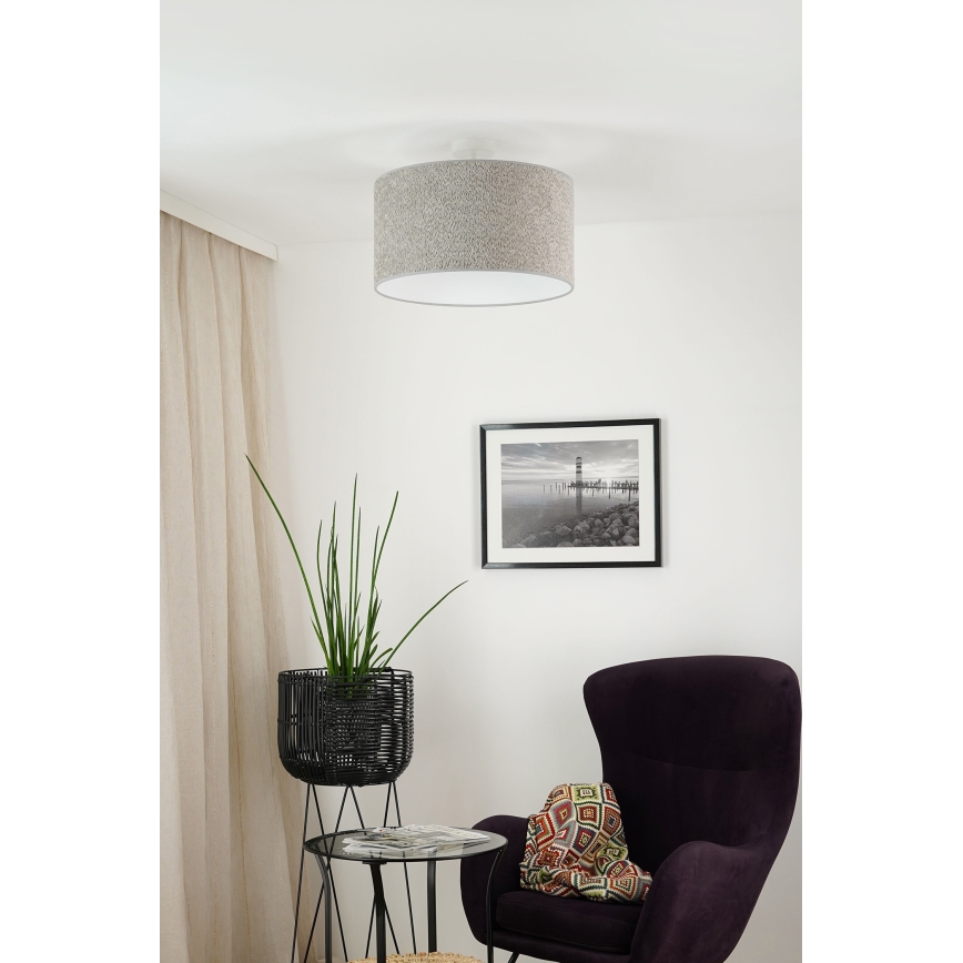 Brilagi - Hängeleuchte BOUCLE ROLLER 1xE27/15W/230V d 45 cm grau