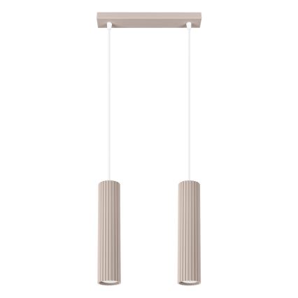 Brilagi - Hängeleuchte CRESTO 2xGU10/10W/230V taupe