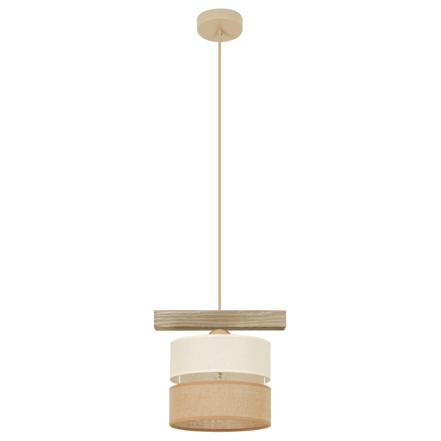 Brilagi - Hängeleuchte FOREST 1xE27/15W/230V Kiefer/beige/cremefarben