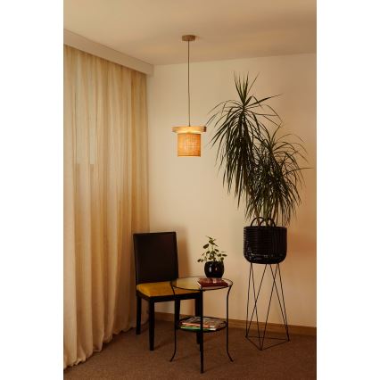 Brilagi - Hängeleuchte FOREST 1xE27/15W/230V Kiefer/braun