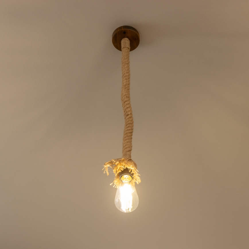 Brilagi - Hängeleuchte KOS 1xE27/60W/230V Buche