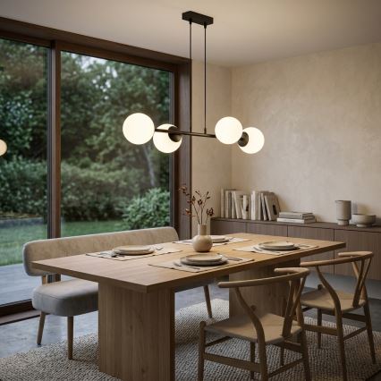 Brilagi - Hängeleuchte MILO an Kabel 4xE27/60W/230V schwarz