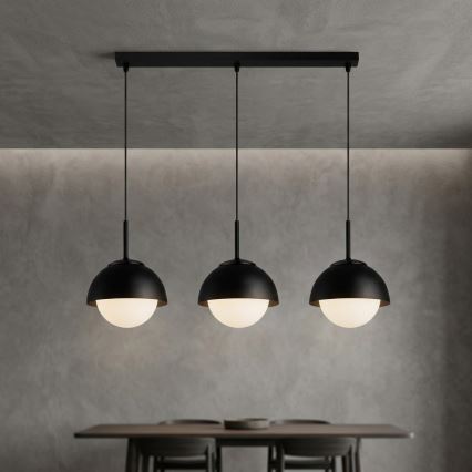 BRILAGI - Hängeleuchte mit Kabel COSMO 3xE27/60W/230V schwarz
