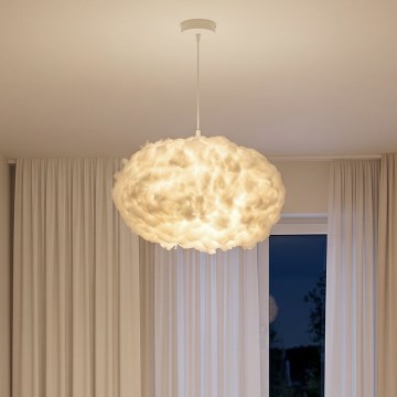 Brilagi - Hängeleuchte mit Kabel SOLEAIR 2xE27/40W/230V Ø 60 cm weiß