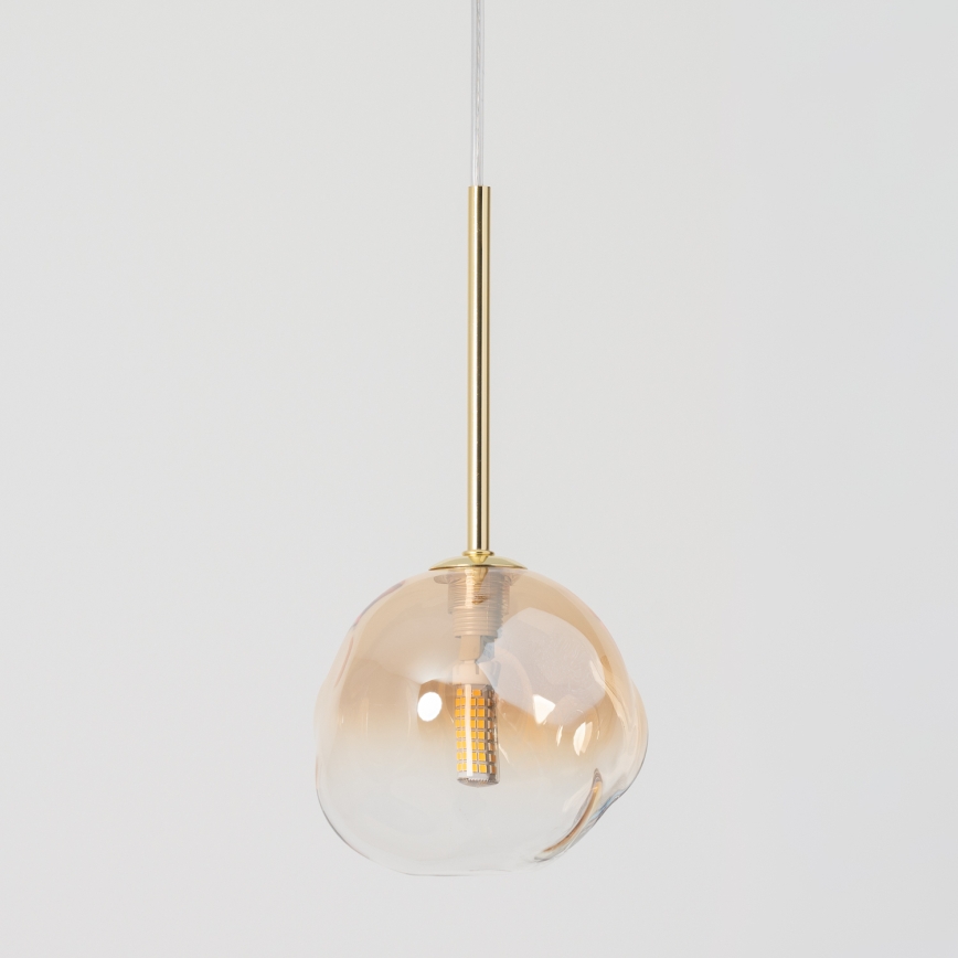 BRILAGI - Hängeleuchte mit Kabel VULCANO 1xG9/8W/230V Ø 15 cm Gold/rauchbeige