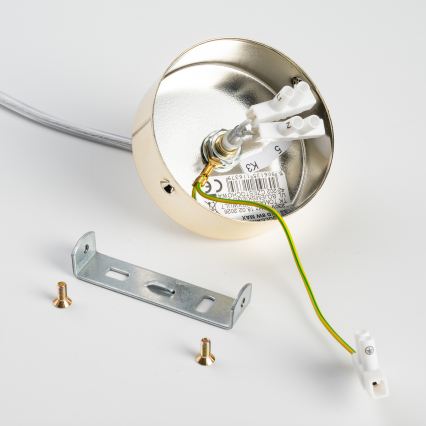 BRILAGI - Hängeleuchte mit Kabel VULCANO 1xG9/8W/230V Ø 15 cm Gold/rauchbeige