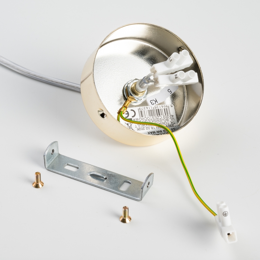 BRILAGI - Hängeleuchte mit Kabel VULCANO 1xG9/8W/230V Ø 15 cm Gold/rauchbeige