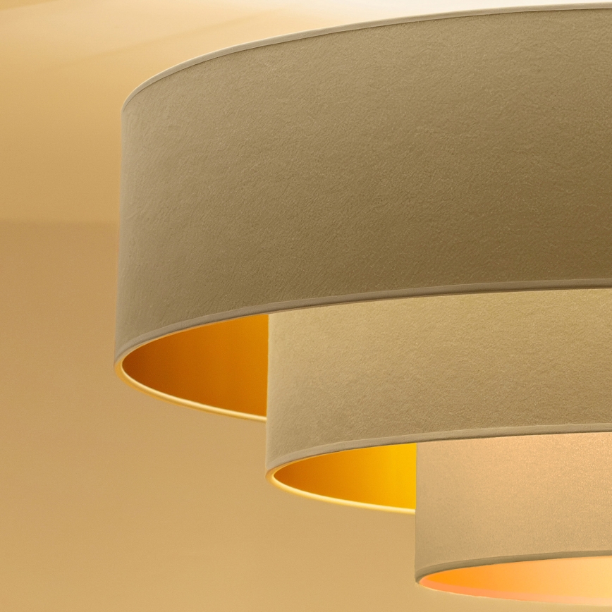 Brilagi - Hängeleuchte mit Kabelaufhängung LUNETA 1xE27/60W/230V Ø 40 cm creme/gold