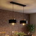 Brilagi - Hängeleuchte mit Kabelaufhängung SPRING 2xE27/60W/230V schwarz/gold