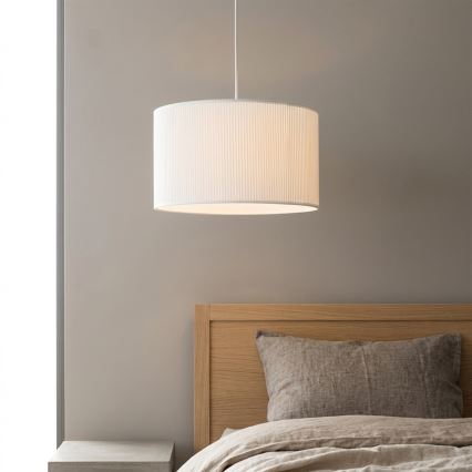 Brilagi - Hängeleuchte mit Seil SIRIJA MODERN 1xE27/60W/230V Ø 35 cm weiß