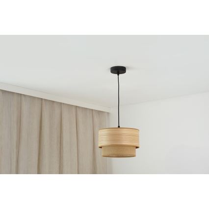 Brilagi - Hängeleuchte MONTANA BOHO 1xE27/15W/230V d 25 cm braun/schwarz