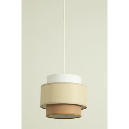 Brilagi - Hängeleuchte RESNA mit Kabelaufhängung, 3xE27/60W/230V, Ø 45 cm, creme/beige