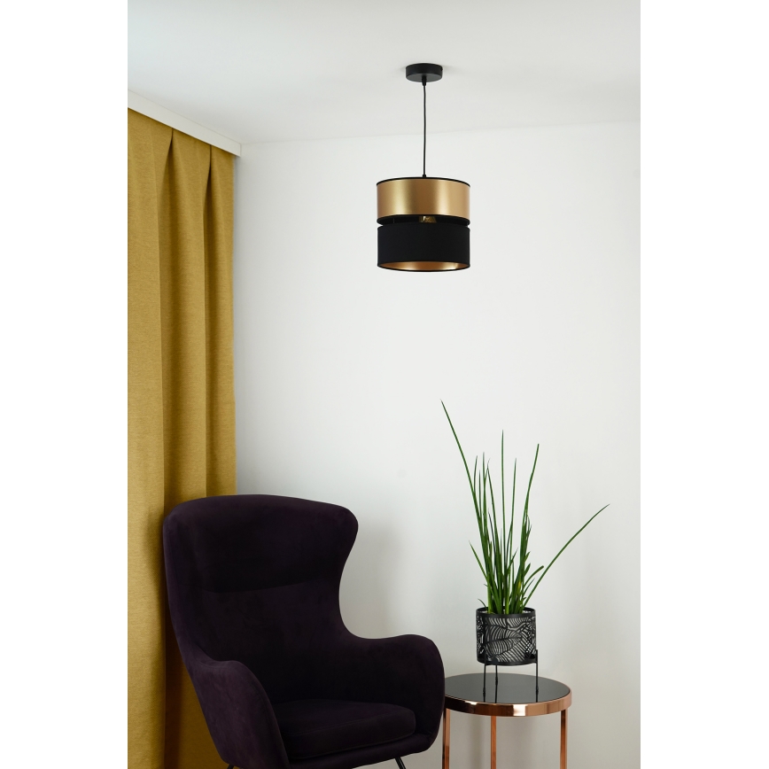 Brilagi - Hängeleuchte ROYAL 1xE27/15W/230V d 25 cm schwarz/golden