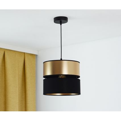 Brilagi - Hängeleuchte ROYAL 1xE27/15W/230V d 25 cm schwarz/golden