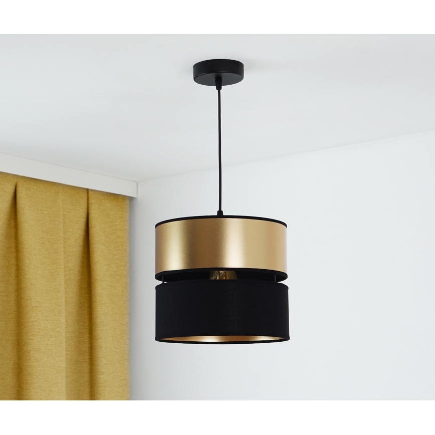 Brilagi - Hängeleuchte ROYAL 1xE27/15W/230V d 25 cm schwarz/golden