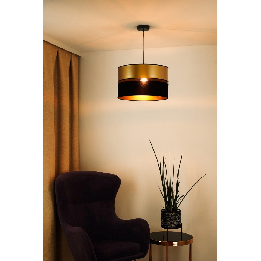 Brilagi - Hängeleuchte ROYAL 1xE27/15W/230V d 40 cm schwarz/golden