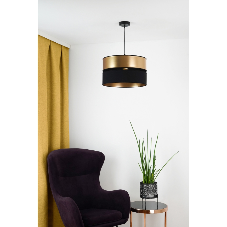 Brilagi - Hängeleuchte ROYAL 1xE27/15W/230V d 40 cm schwarz/golden