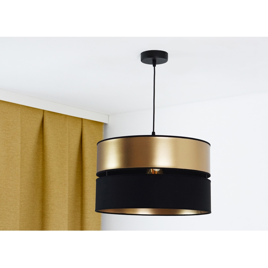 Brilagi - Hängeleuchte ROYAL 1xE27/15W/230V d 40 cm schwarz/golden