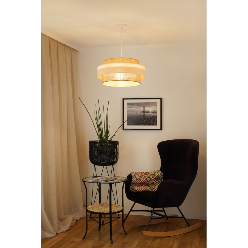 Brilagi - Hängeleuchte SPACE LIGHT 1xE27/15W/230V d 50 cm beige/cremefarben