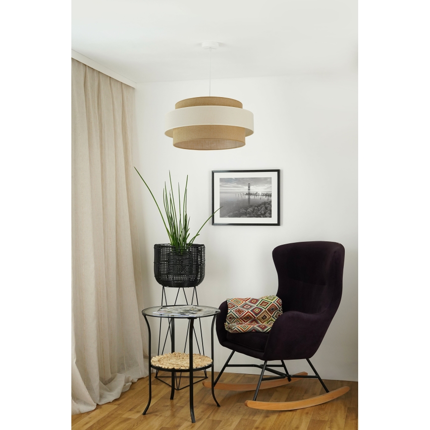 Brilagi - Hängeleuchte SPACE LIGHT 1xE27/15W/230V d 50 cm beige/cremefarben