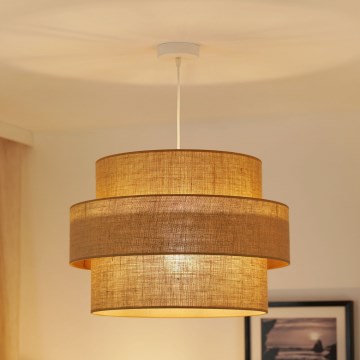 Brilagi - Hängeleuchte SPACE YUTE 1xE27/15W/230V d 50 cm beige/weiß