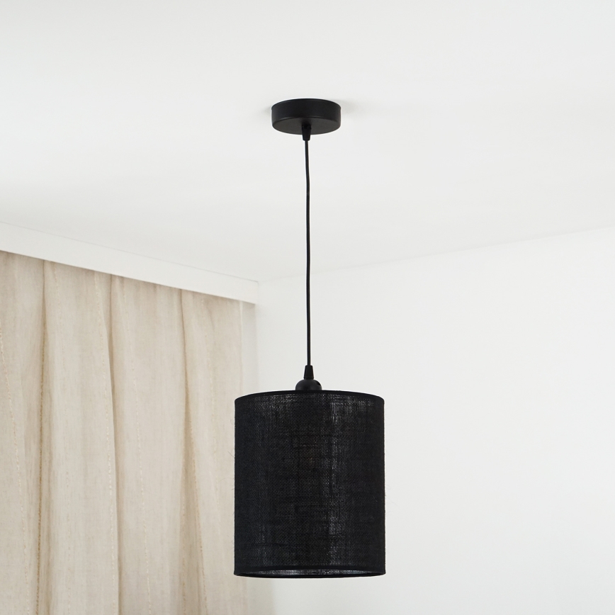 Brilagi - Hängeleuchte TUBES 1xE27/15W/230V d 20 cm schwarz