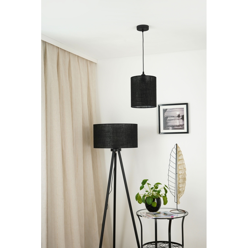 Brilagi - Hängeleuchte TUBES 1xE27/15W/230V d 20 cm schwarz