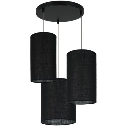 Brilagi - Hängeleuchte TUBES 3xE27/15W/230V schwarz
