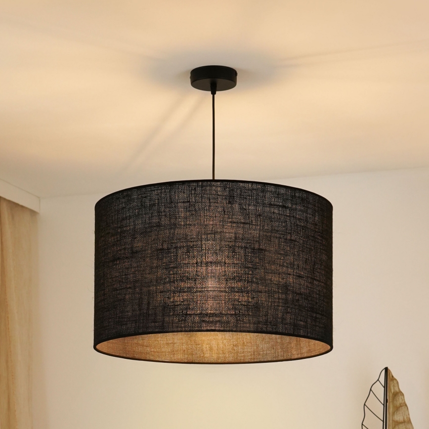Brilagi - Hängeleuchte TUBES ROLLER 1xE27/15W/230V d 50 cm schwarz
