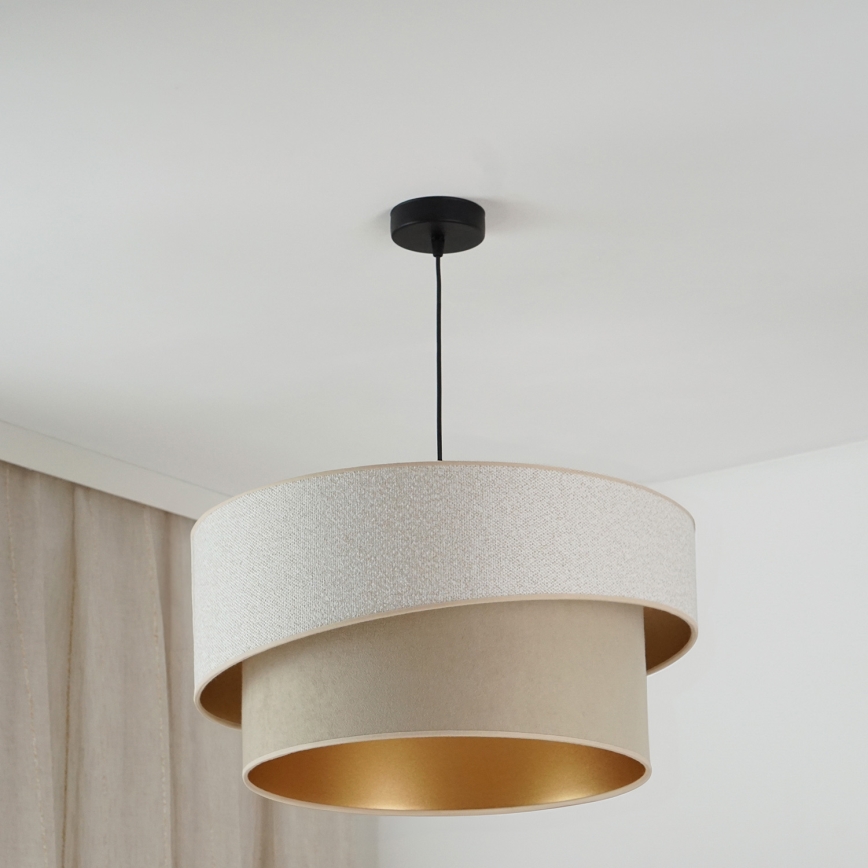 Brilagi - Hängeleuchte VEGAS SHINE 1xE27/15W/230V d 50 cm cremefarben/beige