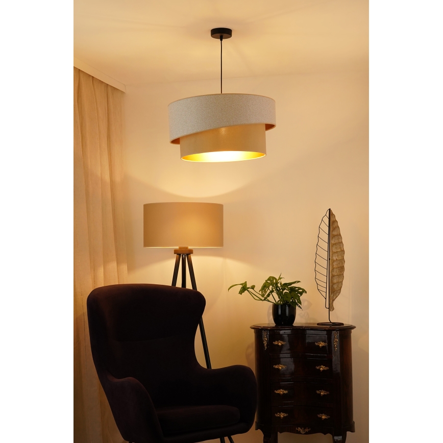 Brilagi - Hängeleuchte VEGAS SHINE 1xE27/15W/230V d 50 cm cremefarben/beige