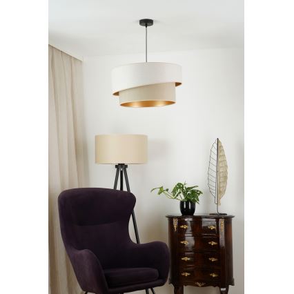 Brilagi - Hängeleuchte VEGAS SHINE 1xE27/15W/230V d 50 cm cremefarben/beige