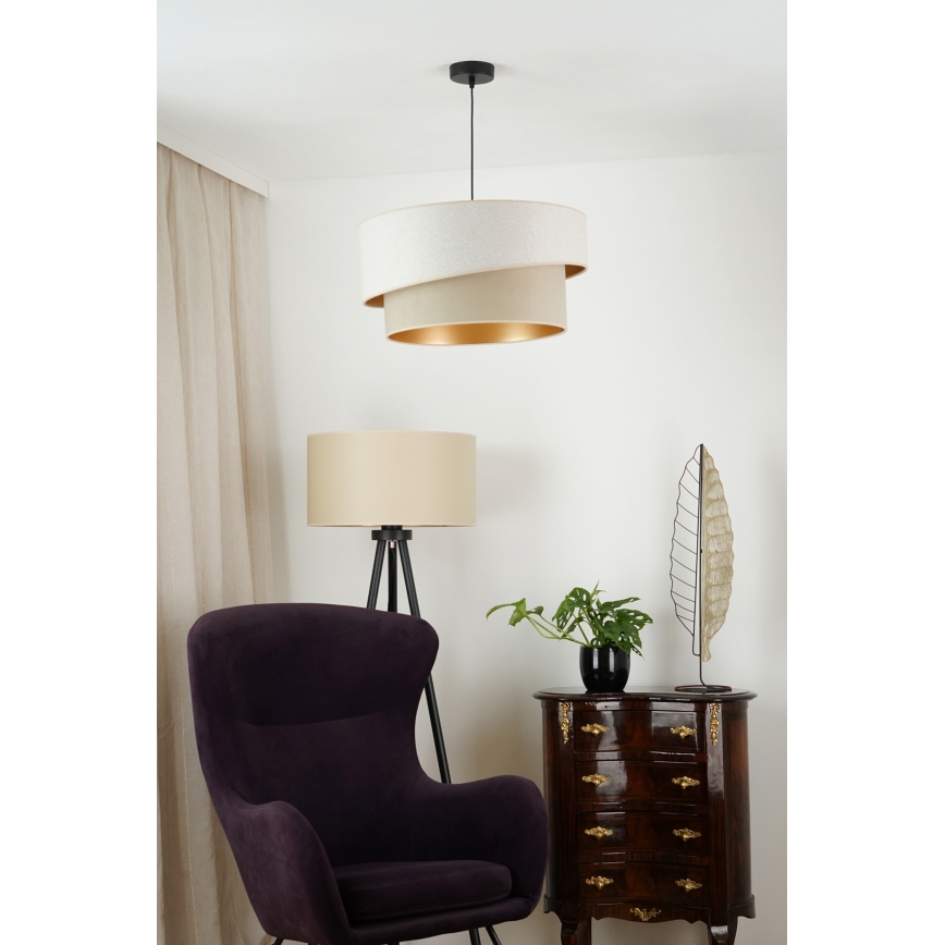 Brilagi - Hängeleuchte VEGAS SHINE 1xE27/15W/230V d 50 cm cremefarben/beige