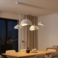 BRILAGI - Hängeleuchte WABI SABI an Kabel 4xE27/40W/230V weiß