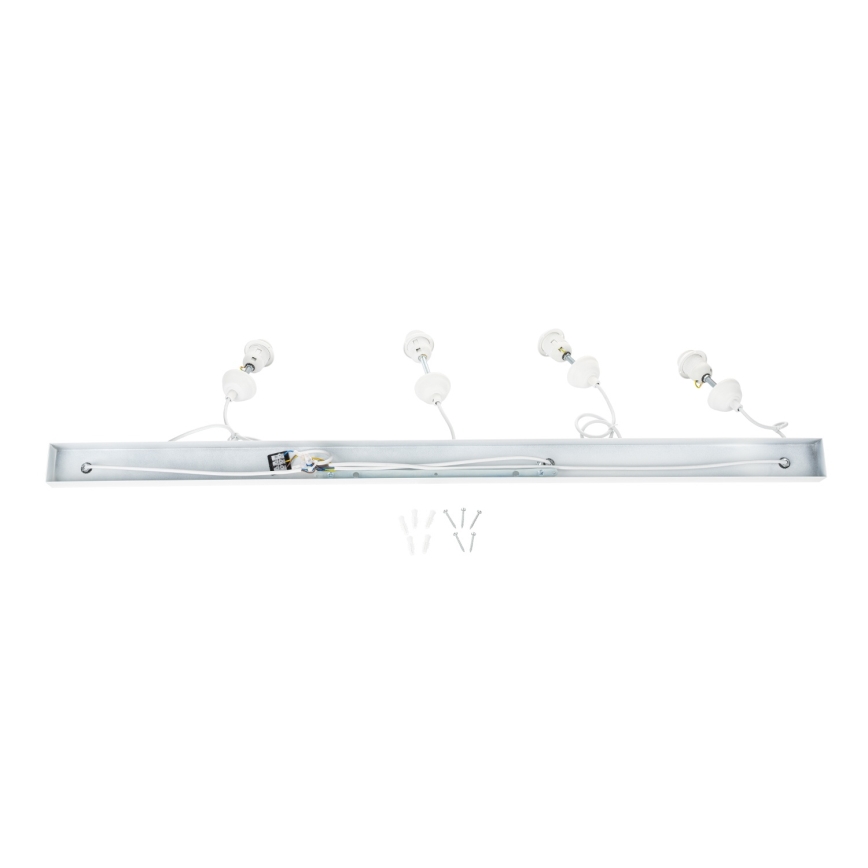 Brilagi - Hängeleuchte WABI SABI an Kabel 4xE27/40W/230V weiß